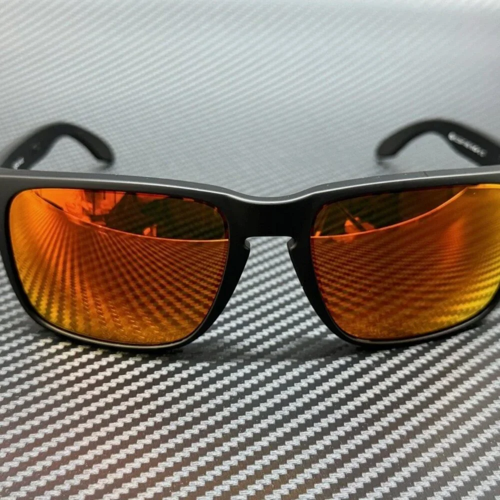 OAKLEY Matte Black Prizm Ruby Men's 59 mm Sunglasses